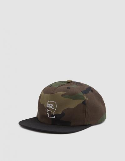 Brain Dead Logo Hat In Camo/black