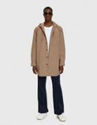 Acne Studios Marques Check Overshirt In Red/orange Check