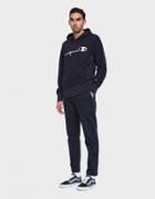 Champion Reverse Weave Rw Reverse Hooded Sweatshirt In Navy