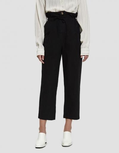 Farrow Kristi Paper Bag Pant In Black