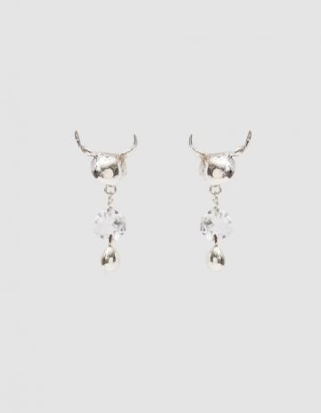 Shikama Inferno Clear Crystal Earrings