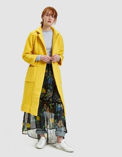 Ganni Fenn Long Wrap Coat In