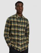 Gitman Brothers Vintage Hunter Plaid Flannel Shirt In Yellow