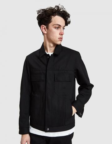 Rgt.a Black Denim Cruiser Jacket