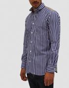 Junya Watanabe Man Cotton Stripe X Cotton Oxford Print Bd