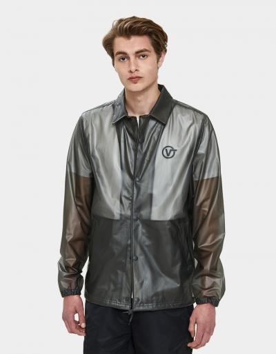 Vault By Vans Vans X Lqqk Coach's Jacket In Clear Translucent