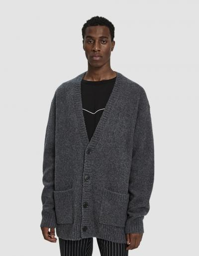 Dries Van Noten Knit Cardigan In Anthracite