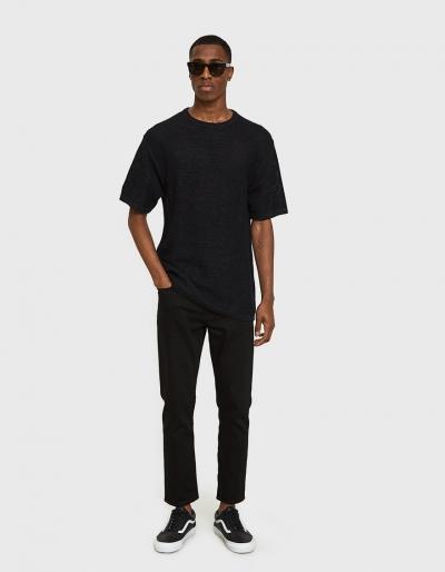 Saturdays Nyc Pacho Paper Yarn Sweater In Black