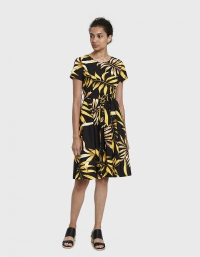 Stelen Morin A-line Botanical-print Dress