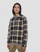 Wood Wood Franco Button Up Shirt In Khaki Check