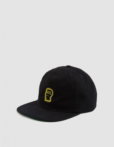 Brain Dead Logo 6 Panel Hat In Black