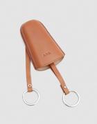 A.p.c. Theo Key Holder In Caramel