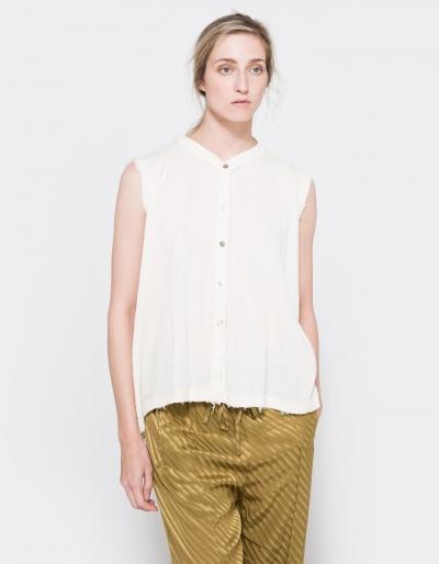 Black Crane Accordion Tank Top