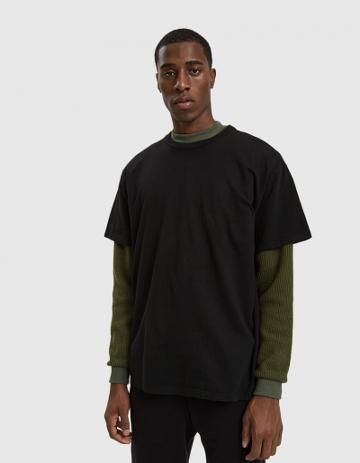 John Elliott S/s Basalt Tee In Black