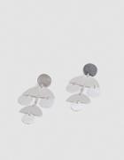 Annie Costello Brown Mini Pom Pom Earrings