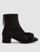 N 21 Satin Ankle Boot In Black