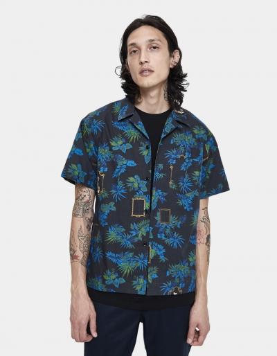 John Elliott S/s Bowling Shirt In Tropical