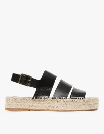 Loeffler Randall Three Strap Flatform In Black