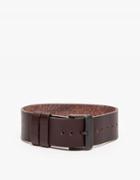 Tid Tid Leather Strap In Walnut