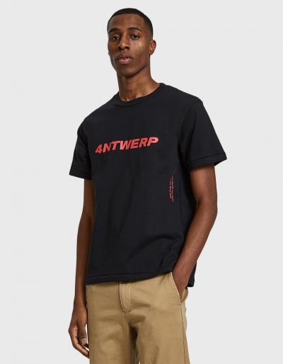 Vier Antwerp Antwerp Tee In Black/red