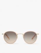 Garrett Leight Wilson 46 In Ballet Pearl/gold Peach Tortoise