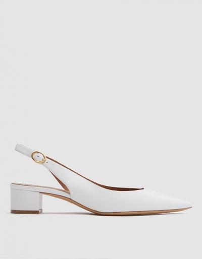 Mansur Gavriel Slingback In White