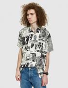 Double Rainbouu Weekend World Hawaiian Shirt In Black/white