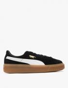 Puma Suede Platform In Black/white