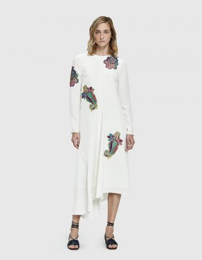 Tibi Paisley Patch Dress