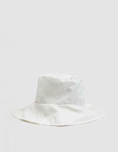 Ashley Rowe Floppy Bucket Hat In White