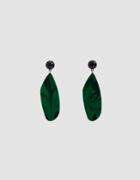 Rachel Comey Splitleap Black Malachite Earrings