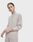 Sori Victoria Ribbed Sweater In Beige