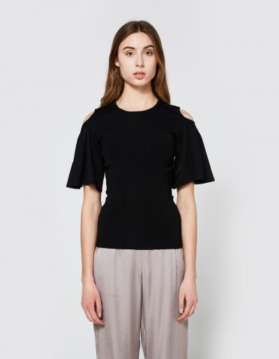 Ganni Evangel Blouse In Black