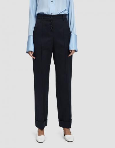 A.p.c. Georgianna Seamed Pant In Dark Navy