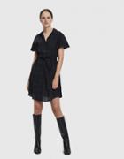 Farrow Veronica Grid Print Dress In Charcoal