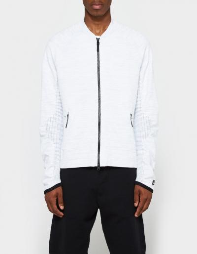 Nike Tech Knit Jacket In White