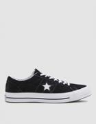 Converse One Star Suede Sneaker In Black