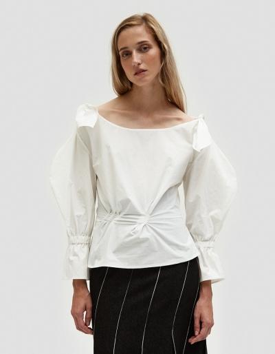 Rejina Pyo Michelle Blouse With Shoulder Tie Detail