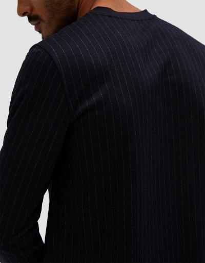 3.1 Phillip Lim Ls Perfect Pinstripe Ponti T-shirt