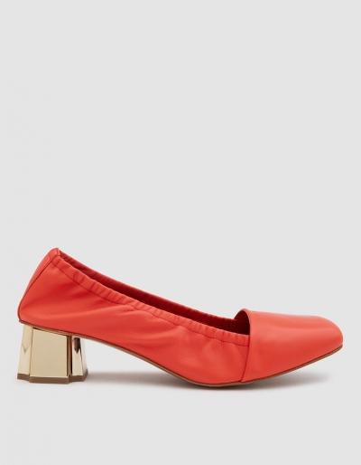 Robert Clergerie Peket Heel In Red