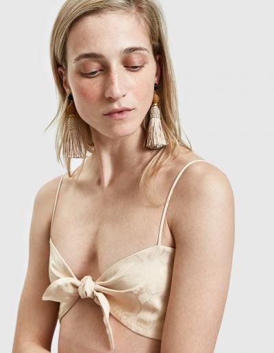 Nanushka Sili Top In Creme