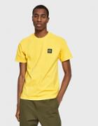 Stone Island Patch T-shirt In Yellow