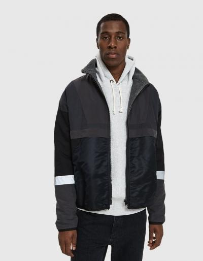 John Elliott Reversible Sail Jacket In Black