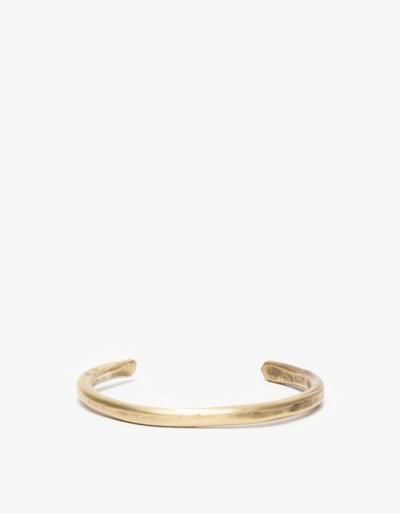 Cause And Effect Thin Brass Bar Cuff