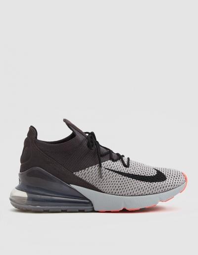 Nike Air Max 270 Flyknit Sneaker In Atmosphere Grey
