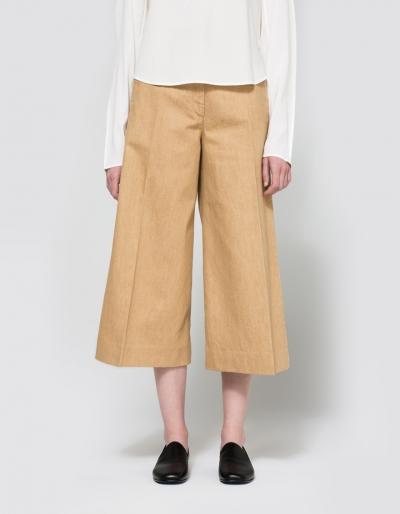 Lemaire Large Pants Crop In Biscuit
