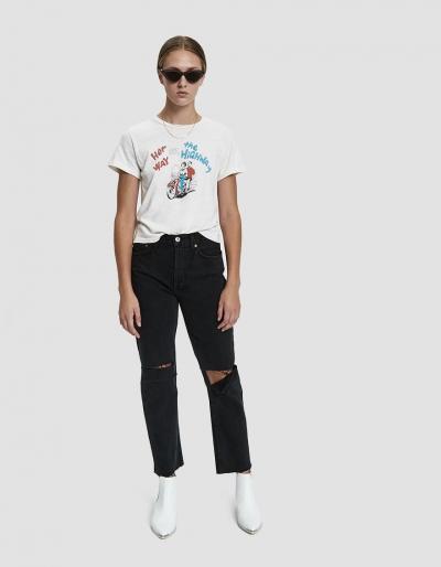 Re/done Her Way Graphic Tee