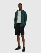Reigning Champ Terry Full Zip Hoodie In Court Green