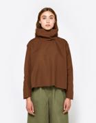 Ashley Rowe Fitted Turtleneck In Brown