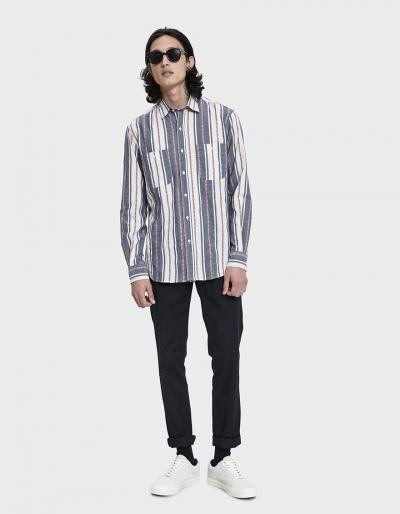 Gitman Brothers Vintage Jacquard Stripe Button Up